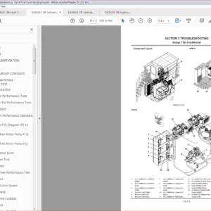 Kawasaki Wheel Loader EX2600 7B Operational & Service Manual & Parts Manual