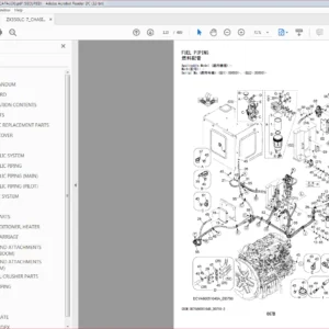 Kawasaki Wheel Loader ZX350 7 Operational & Service Manual & Parts Manual