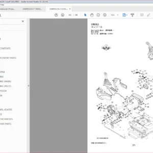 Kawasaki Wheel Loader ZX490 7 Operational & Service Manual & Parts Manual