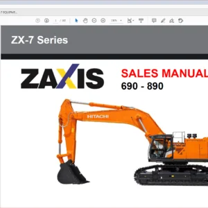 Kawasaki Wheel Loader ZX890 7 Operational & Service Manual & Parts Manual