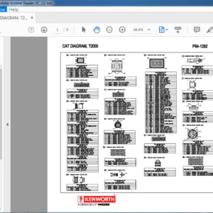 Kenworth Cat T2000 Wiring Diagram Manual - PDF DOWNLOAD