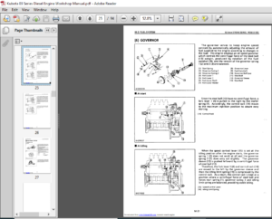 Kubota 03 Series Diesel Engine Workshop Manual - PDF DOWNLOAD ...