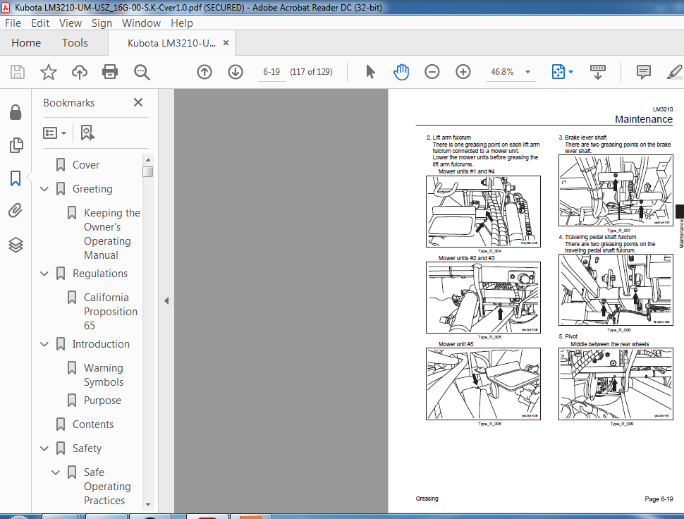 Kubota LM 3210 Owner's Operating Manual - PDF DOWNLOAD - HeyDownloads ...