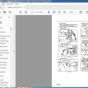 Kubota LM 3210 Owner's Operationg Manual - PDF DOWNLOAD