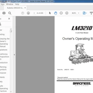 Kubota LM 3210 Owner's Operating Manual - PDF DOWNLOAD