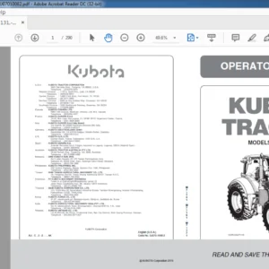 Kubota M7-131·M7-151·M7-171 Tractor Operator's Manual - PDF DOWNLOAD