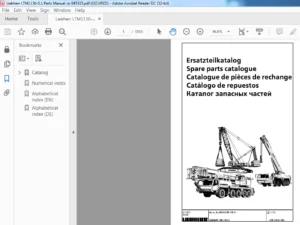 Liebherr LTM1130-5.1 Parts Manual Sn 045315 - PDF DOWNLOAD