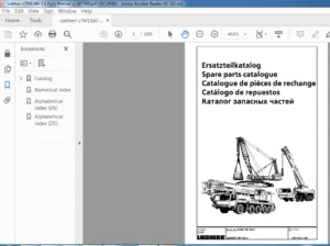 Liebherr LTM1160-5.1 Parts Manual Sn 067580 - PDF DOWNLOAD