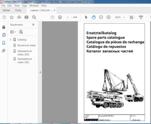 Liebherr LTM1220-5.2 Parts Manual Sn 045763 - PDF DOWNLOAD