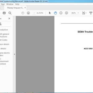Massey Ferguson EEM4 Troubleshooting Manual - PDF DOWNLOAD