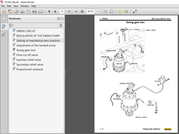 New Holland MH City to MH 8.6 Tier3 Swing Manual - PDF DOWNLOAD ...