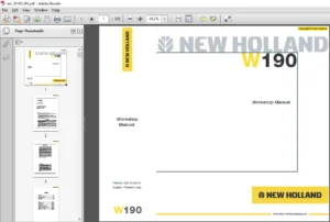 New Holland W190 Workshop Manual 604.13.502.01 - PDF DOWNLOAD