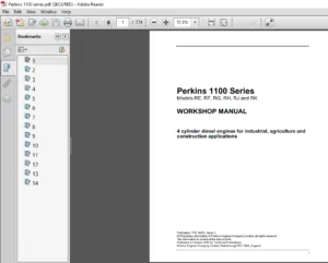 Perkins 1100 Series Workshop Manual - PDF DOWNLOAD