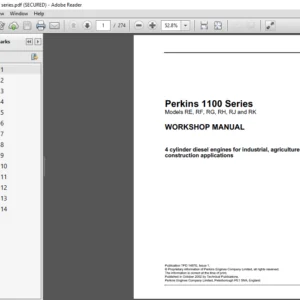 Perkins 1100 Series Workshop Manual - PDF DOWNLOAD