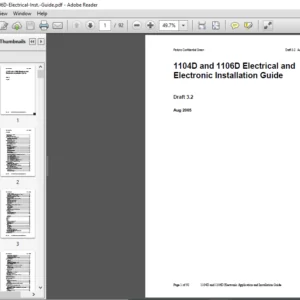 Perkins 1104D and 1106D Electrical and Electronic Installation Guide - PDF DOWNLOAD