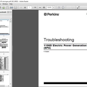 Perkins 1160D Electric Power Generation EPG Troubleshooting Workshop Manual - PDF DOWNLOAD