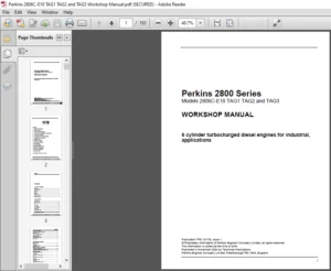 Perkins 2800 Series Workshop Manual - PDF DOWNLOAD