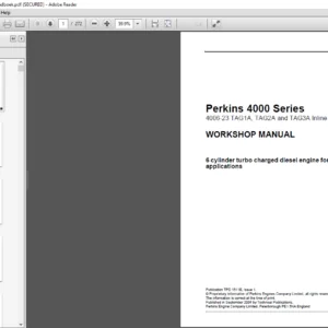 Perkins 4000 Series Workshop Manual - PDF DOWNLOAD