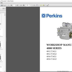 Perkins 4012  4016 Workshop Manual - PDF DOWNLOAD