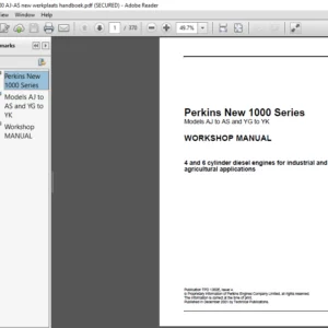 Perkins New 1000 Series Workshop Manual - PDF DOWNLOAD