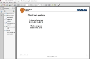 Scania DC09 DC13 DC16 DI09 DI13 DI16 Electrical System Installation Manual - PDF DOWNLOAD