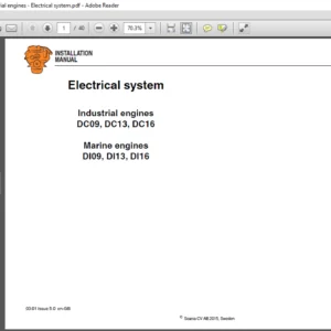 Scania DC09 DC13 DC16 DI09 DI13 DI16 Electrical System Installation Manual - PDF DOWNLOAD