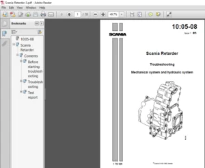 Scania Retarder Mechanical system and hydraulic system Troubleshooting Manual - PDF DOWNLOAD