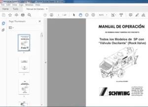 Schwing SP500 Manual de Operacion  - PDF DOWNLOAD