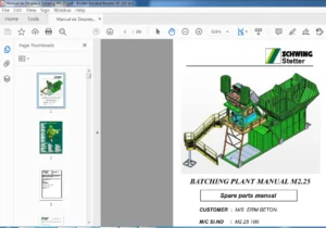 Schwing Stetter M2.25 Batching Plant Manual - PDF DOWNLOAD