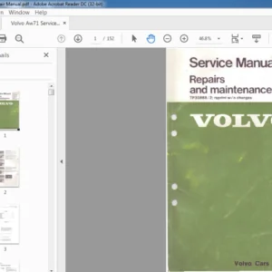 Volvo BW55 AW55 AW70 AW71 Repair & Maintenance Manual - PDF DOWNLOAD