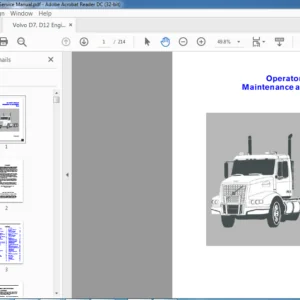 Volvo D7 D12 Engine Service Manual - PDF DOWNLOAD