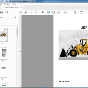 Volvo L150F L180F L220F Tractor Recycling Manual - PDF DOWNLOAD