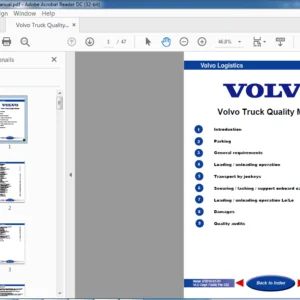 Volvo Logistics Truck Quality Manual - PDF DOWNLOAD