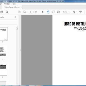 Volvo Penta 3.0L 4.3L 5.0L 5.7L 8.1L SX-A DPS-A XDP-B LIBRO DE INSTRUCCIONES Manual - PDF DOWNLOAD