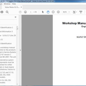 Volvo Penta 5.0 GL 5.7 Gi 5.05.7 GXi 5.05.7 OSi, 5.7 OSXi Engine Workshop Manual - PDF DOWNLOAD