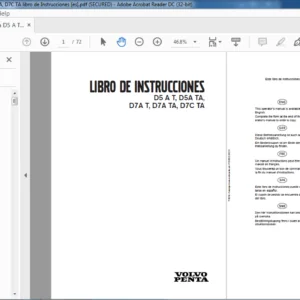 Volvo Penta D5 A T D5A TA D7A T D7A TA D7C TA Libro De Instrucciones Manual - PDF DOWNLOAD