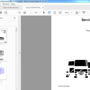 Volvo VN VHD Preventive Maintenance Service Manual - PDF DOWNLOAD