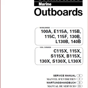 Yamaha 100A E115A 115B 115C 115F 130B L130B 140B C115X 115X S115X B115X 130X S130X L130X Service Manual - PDF