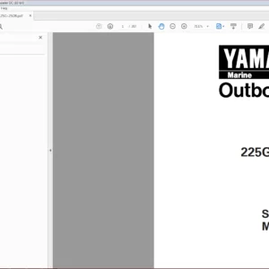 Yamaha 225G 250G L250B Marine Outboard Service Manual - PDF DOWNLOAD