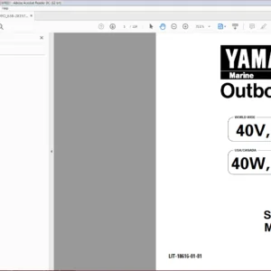 Yamaha 40V 50H 40W 50W Outboards Service Manual - PDF DOWNLOAD