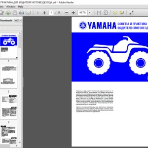 Yamaha ATV 2819B EQ Owners Manual - Owners Manual