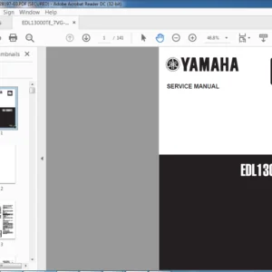 Yamaha EDL13000TE Service Repair Manual - PDF DOWNLOAD