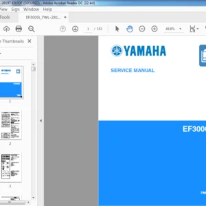 Yamaha EF3000iSE Service Repair Manual - PDF DOWNLOAD