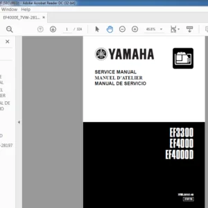 Yamaha EF3300 EF4000 EF4000D Service Manual - PDF DOWNLOAD