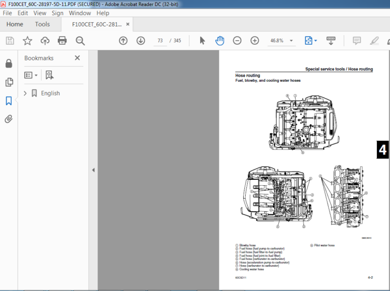 Yamaha F100B F100C Outboard Service Manual - PDF DOWNLOAD ...