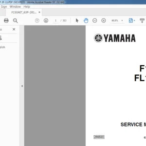 Yamaha F150A FL150A Outboard Service Manual - PDF DOWNLOAD