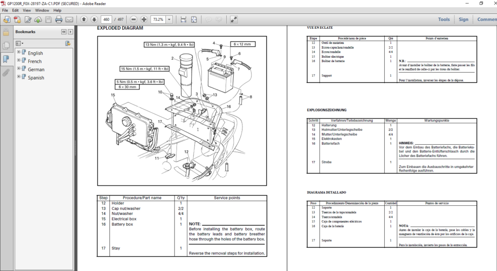 Yamaha GP1200R Waverunner Service Repair Manual - PDF DOWNLOAD ...