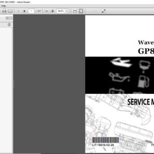 Yamaha GP800R Waverunner Service Repair Manual - PDF DOWNLOAD