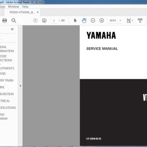 Yamaha PZ500C VT500XLC Service Repair Manual - PDF DOWNLOAD