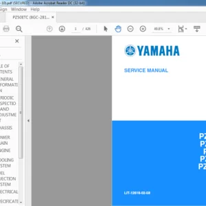 Yamaha PZ50W PZ50GTW PZ50FXW PZ50MX PZ50VTM PZ50MPW Service Manual - PDF DOWNLOAD